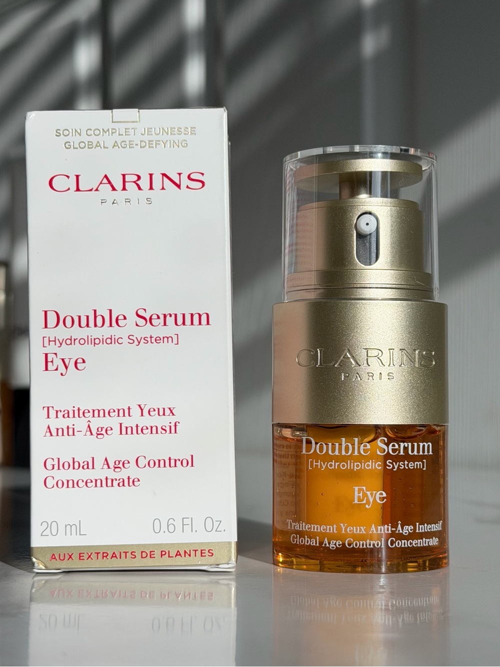 Clarins Double Serum Eye 20ml New In Box Fresh Batch Code